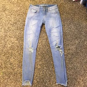 American Eagle size 0 Low rise skinny jeans